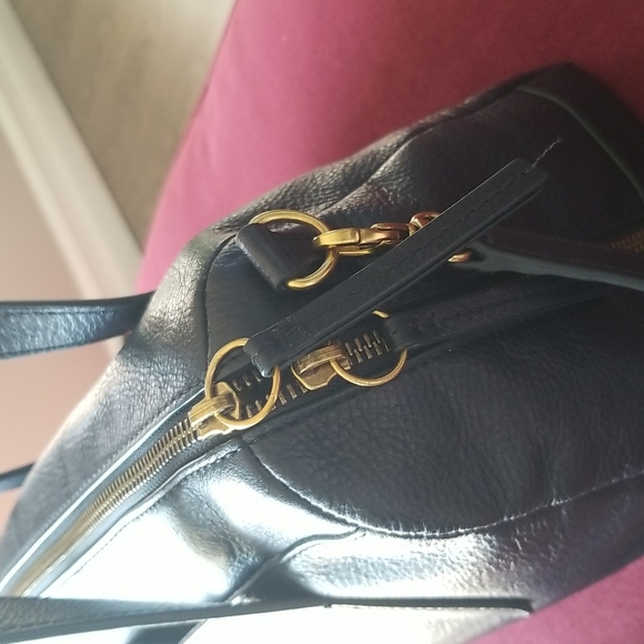 Fossil Sydney Satchel Blue Old English Hardware - Picture 4 of 6